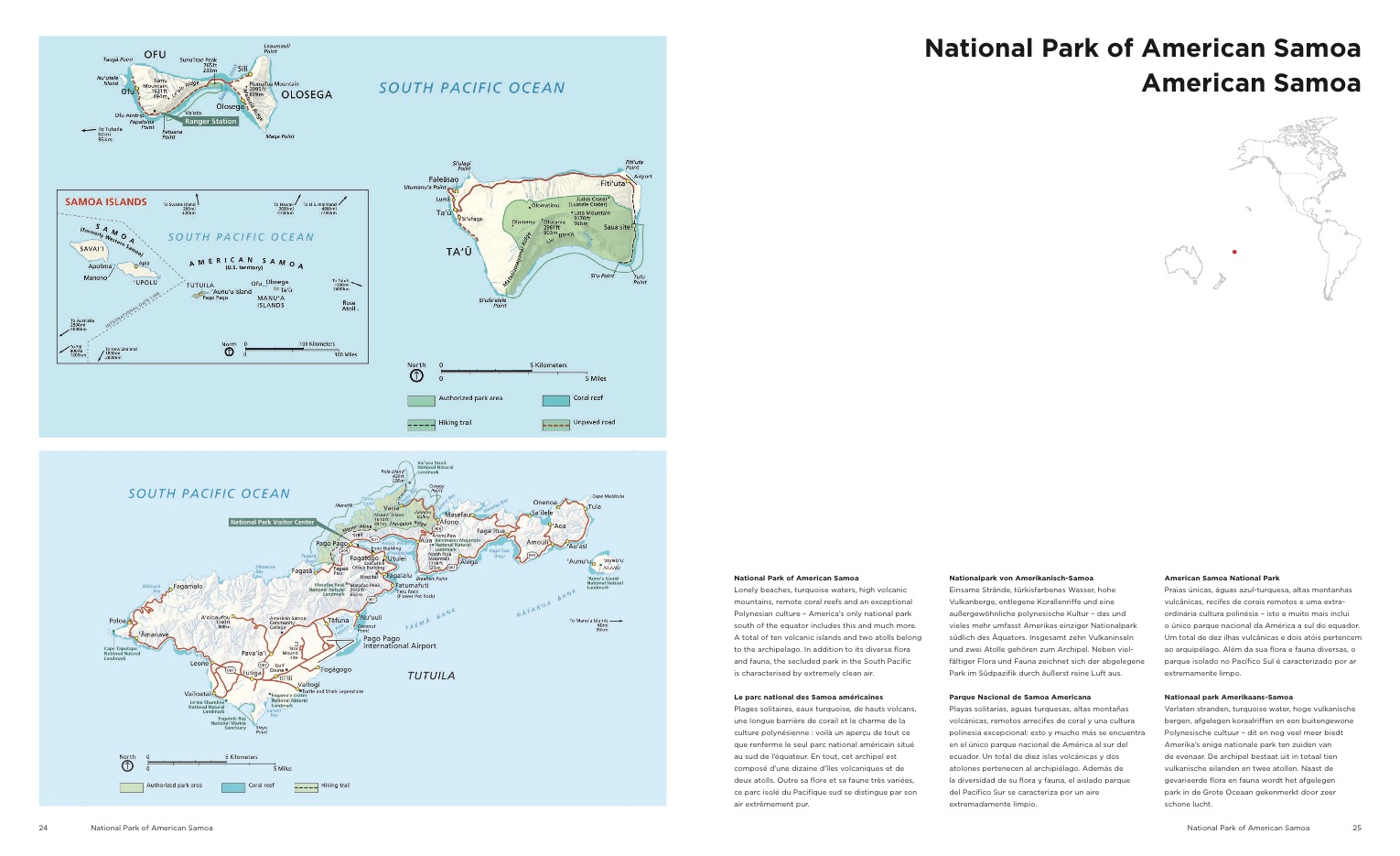 American National Parks - Pacific Islands, Western & Southern USA